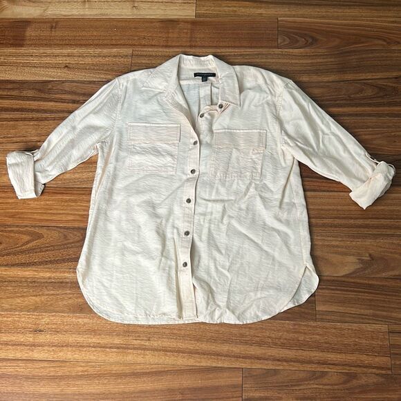 Banana republic oversized button up blouse  baggy layering business‎ casual - Picture 1 of 9